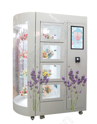 het Koudgewalste Staal van 24 urenmini mart flower vending lockers machine Smart Card Betaling