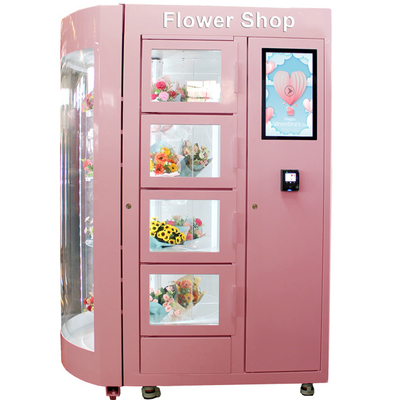 Bloemist Vending Machine van de 24 uren de Openluchtbloem met Koelmiddelenfunctie