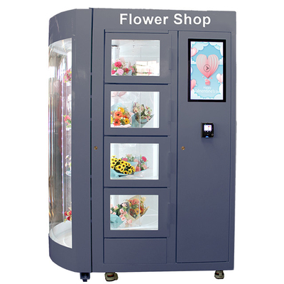 Aangepaste Lcd de Etalage van Rose Bouquets Vending Machine With van de 19 Duimbloem