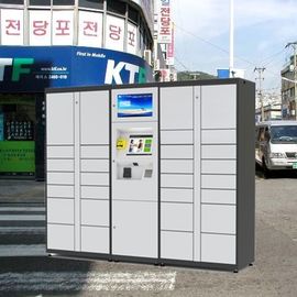 Outdoor Intelligent Parcel Delivery Lockers , Steel Luggage Secure Electronic Parcel Lockers