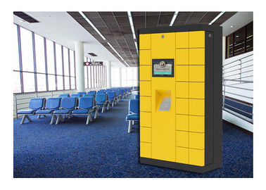 Luchthavenbusstation Bagage Kast Opslag Openbare kluisjes met muntinworp