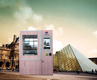De koele Kiosk van de WijnenAutomaat voor Supermarkt met 55 Duimtouch screen