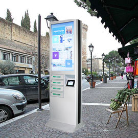 De reclame van Openbaar Muntstuk stelde Multiceltelefoon het Laden Kiosk met Veilige Slotdoos in werking