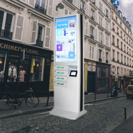 De reclame van Openbaar Muntstuk stelde Multiceltelefoon het Laden Kiosk met Veilige Slotdoos in werking