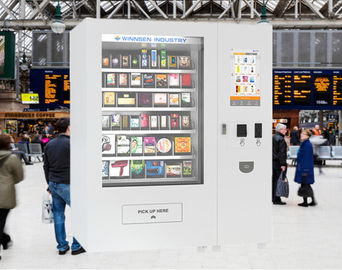 Munt Bill Card Betaling Voedsel automaat voor Sandwich Drinks met reclame Display