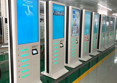 De reclame van LCD Huurtelefoon het Laden Kioskpost met Creditcardlezer en APP Softwaresysteem