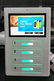 Elektrische muntbetalingen Commerciële oplaadstations voor mobiele telefoons met snelle oplaadtechnologie