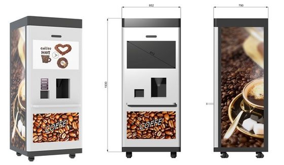 de minikast van de koffie kosmetische Automaten van de marktthee met de Vertoning van het 22 Duimtouche screen