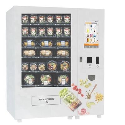 Touch screen Gekoelde SaladeAutomaat, de Gezonde Kast van de Voedselverkoop met Lift