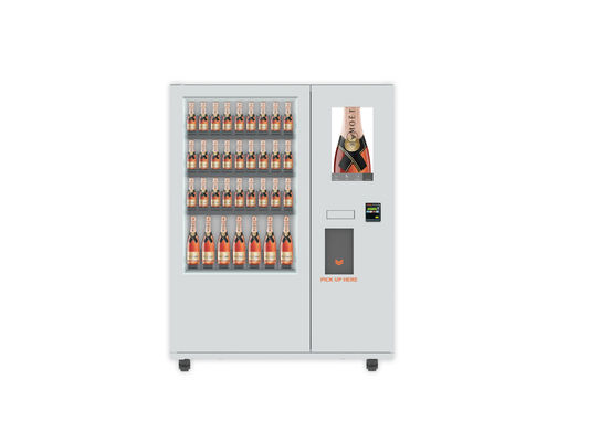 De WijnAutomaat van de Winnsen Minimarkt met het Systeem van de Liftlift, 22 Duimtouch screen