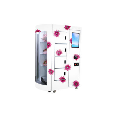 Nam de verse automaat van de bloemself - service met afstandsbediening transparant venster die koelsysteem tonen toe