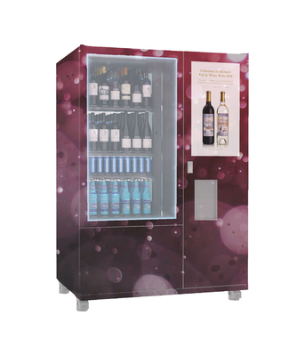Automaat van de het Glasfles van de whisky de Veelvoudige Betaling met Transportbandlift