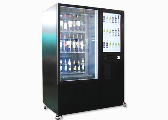 Lcd Display Wine Vending Machine Support Card Reader Paper Money Coin Receiver