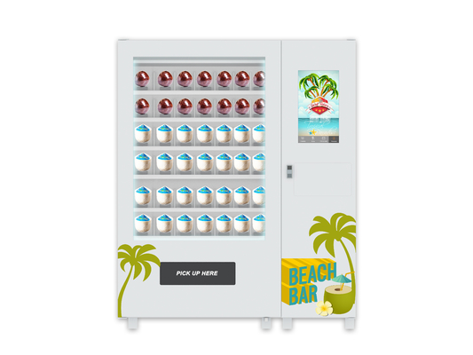 Automaat van de het Muntstuk de Verse Kokosnoot van het touch screenwater