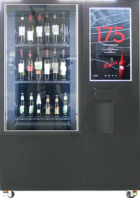 De Automaat van de saladefles met van het de Liftsysteem van de QR Codebetaling de Kaartlezer