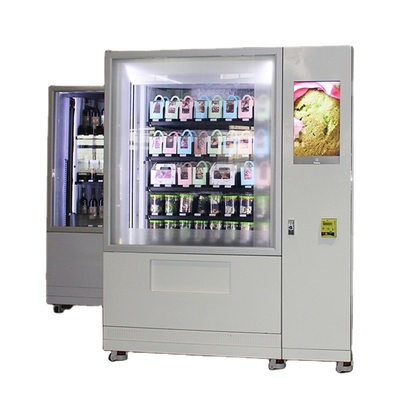 Het FruitAutomaat van sandwichcupcake met Functie 22 duim LCD van het Liftkoelmiddel