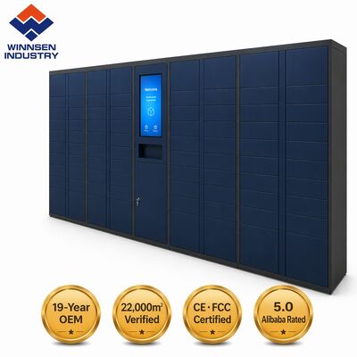 Kwaliteit  Biometric Secure Smart Parcel Locker with Cloud Remote Management and Customizable Compartments fabriek