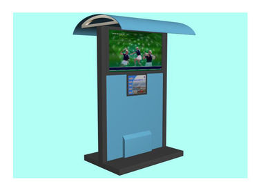 Multimedia die Waterdichte Kiosk, LCD Openlucht de Kioskensysteem van het Aanrakingsscherm met Schuilplaats adverteren