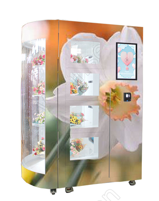 Mini Mart Flower Vending Lockers Machine-Boeket Rose Flores Smart Card Payment