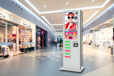 42 inch LCD Digital Signage Cell Phone Fast Charging Station Kiosk met 6 beveiligde kluisdeuren