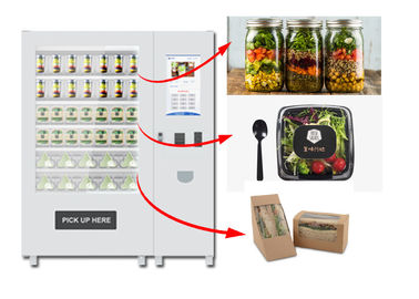De gekoelde Automatische Automaat van de Fruit Verse Salade 22 Duim het Reclamescherm