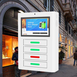 Adverterende LCD de Telefoon van de het Schermcel het Laden Posten, Witte Celtelefoon het Laden Kiosk