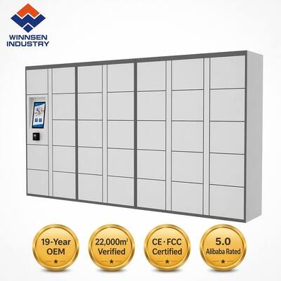 Kwaliteit Winnsen High Density Smart Parcel Locker met 15" touchscreen en cloud remote management voor aanpasbare compartimenten fabriek