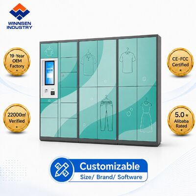 Kwaliteit Winnsen Custom Smart Laundry Locker met 15,6" Android Touchscreen en Cloud Remote Management voor zelfbediende waskast fabriek
