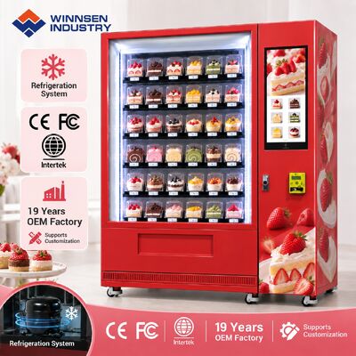 Kwaliteit Winnsen Cupcake and Bread Vending Machine for Supermarket Coffee Shop Office Lobby fabriek