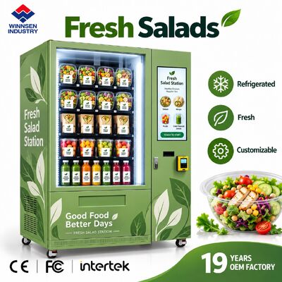 Kwaliteit Winnsen Saladeautomaat met Optioneel Bestekvak Automatische Ophaaldeur fabriek