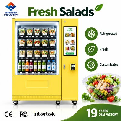 Kwaliteit Winnsen Refrigerated Salad Vending Machine with Cloud Platform Remote Management Reports fabriek