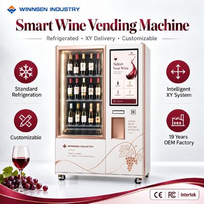 Kwaliteit Winnsen Outdoor Weather Resistant Wine Vending Machine Cold Storage Touch Screen Operation fabriek