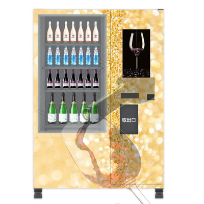 Elektronische Automaat van het 22 duim de Interactieve Touche screen voor de geest van het de mousserende wijnbier van de Drankchampagne