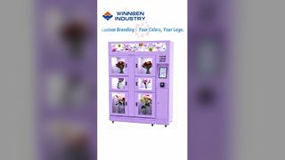 Slimme bloemenautomaat 24 7 verkoop van verse boeketten